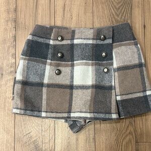 Quilted, plaid Forever 21 skort